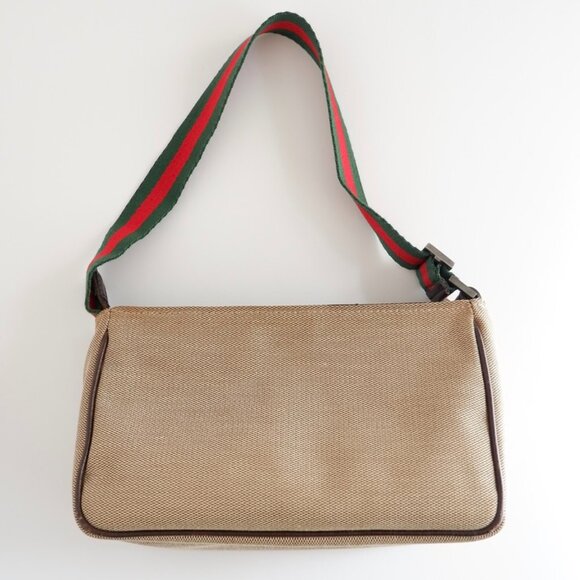 Authentic Preowned Gucci Beige Sherry Line Shoulder Bag - Picture 6 of 16